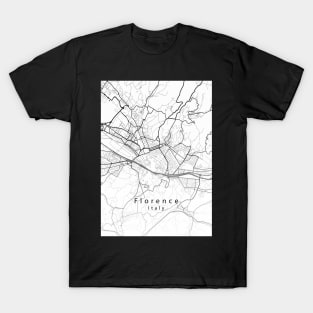 Florence Italy City Map T-Shirt